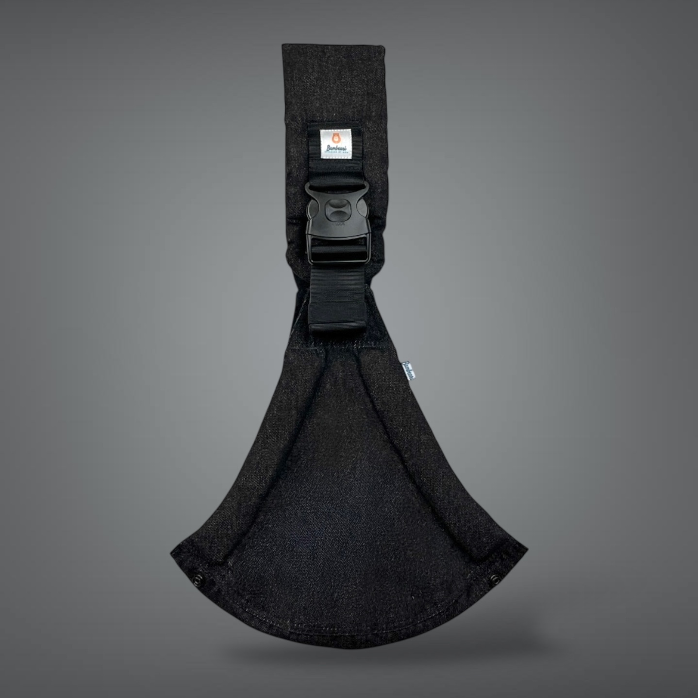 Bambeari detský nosič na bok čierny rifľový - Obsidian Black